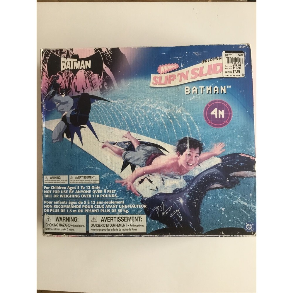 NEW 2003 DC The Batman Wham-O Original 16’ Slip 'N Slide Water Toy - SEALED VTG